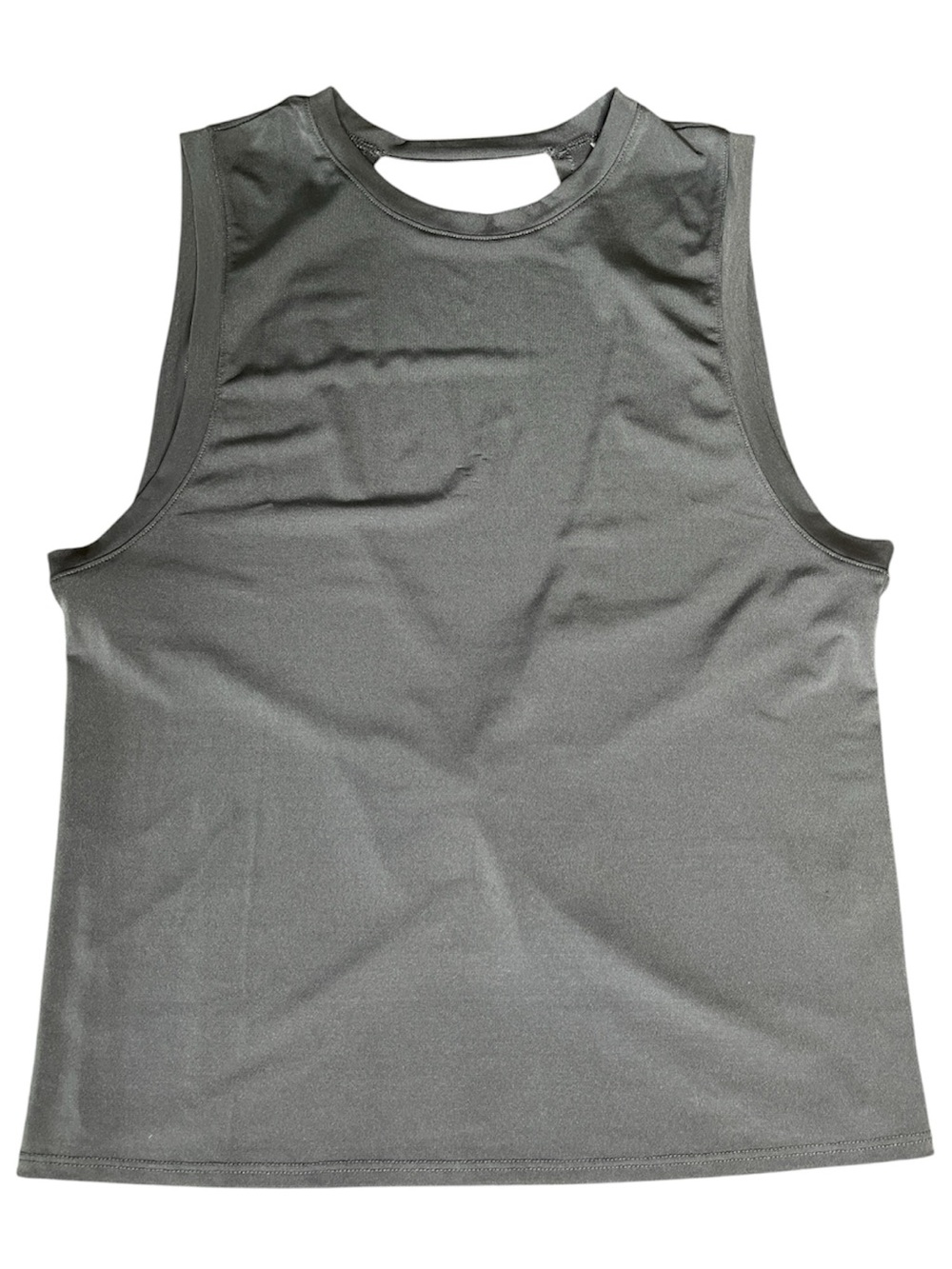 FABLETICS Iron Grey Twist Open Back Caged Activewear Tank Top Womens Small S
